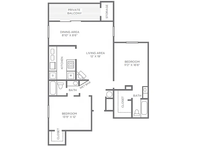 Floor plan Wimbledon