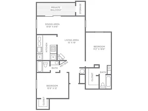 Floor plan Wimbledon