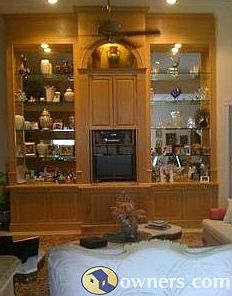 Custom Oak Wall Unit