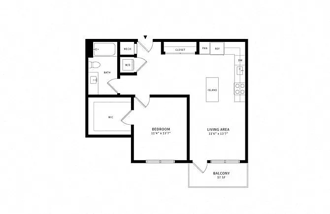 Floor plan 1U