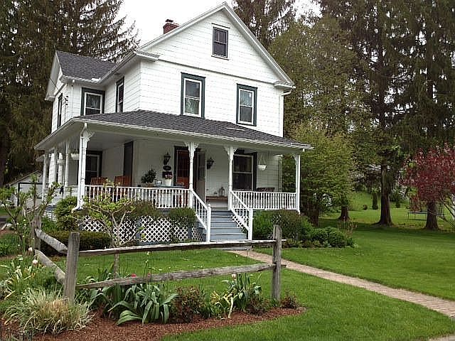 Rainy day photo in spring