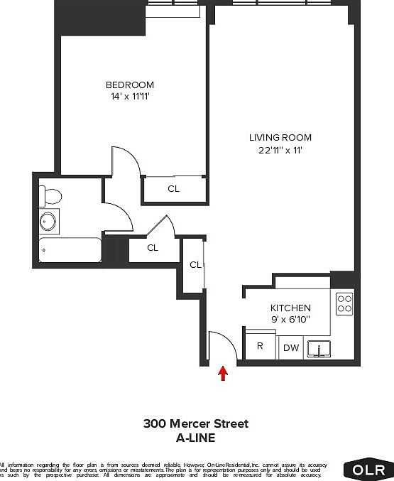 1st image of 300 Mercer St APT 14A