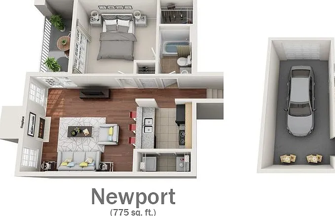 Newport w/Garage Newport w/Garage