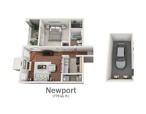 Floor plan Newport w/Garage
