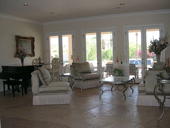 Living rm w/flagstone floors