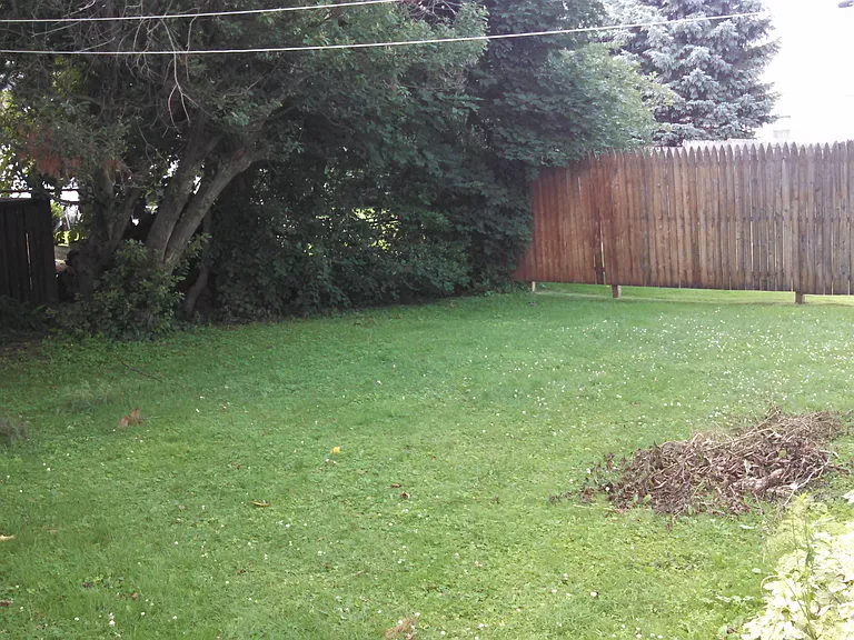 view of semi private backyard