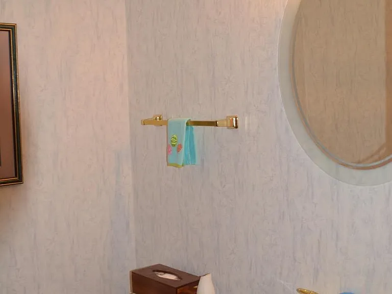 First-floor powder room