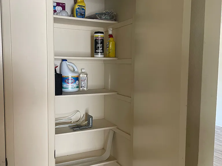 Extra closet space in hall