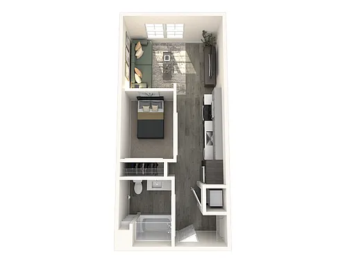 Floor plan One Bedroom