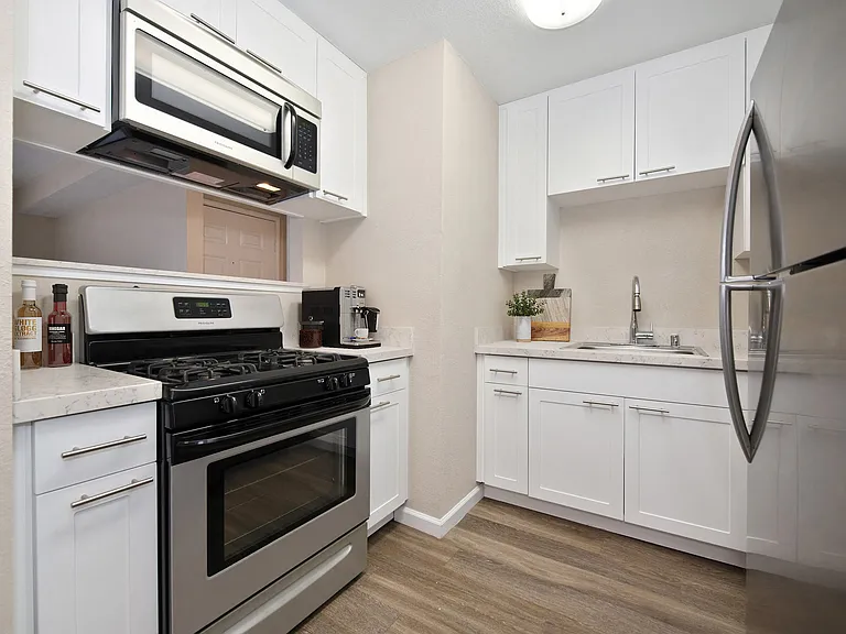 Kitchen In The 1 Bedroom Floor Plan