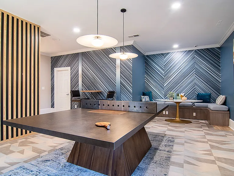 Newly Renovated Resident Lounge with Ping-Pong