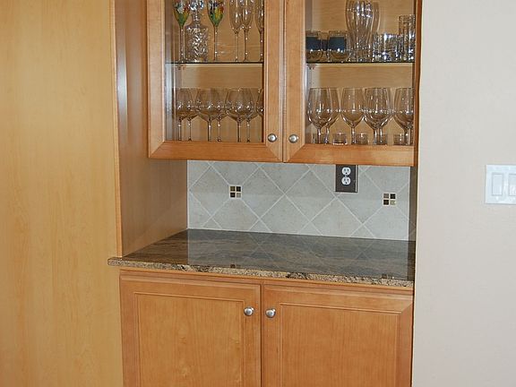 Part of the remodel, nice bar with under-cabinet lighting