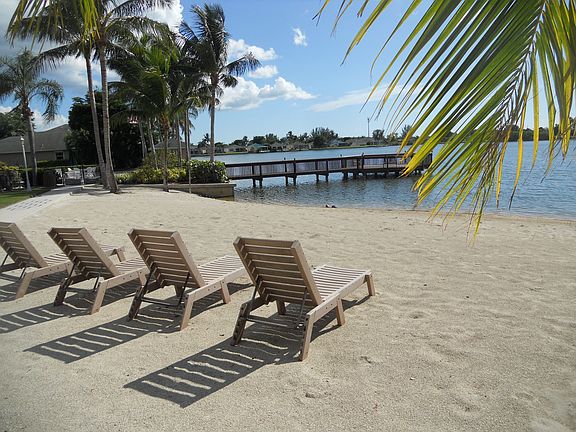 Waterfront beach area