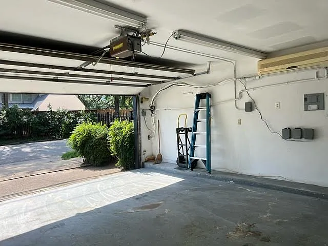 two-car garage with Air Conditioner