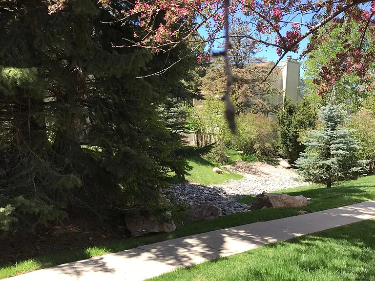 Walkway from the Garage.