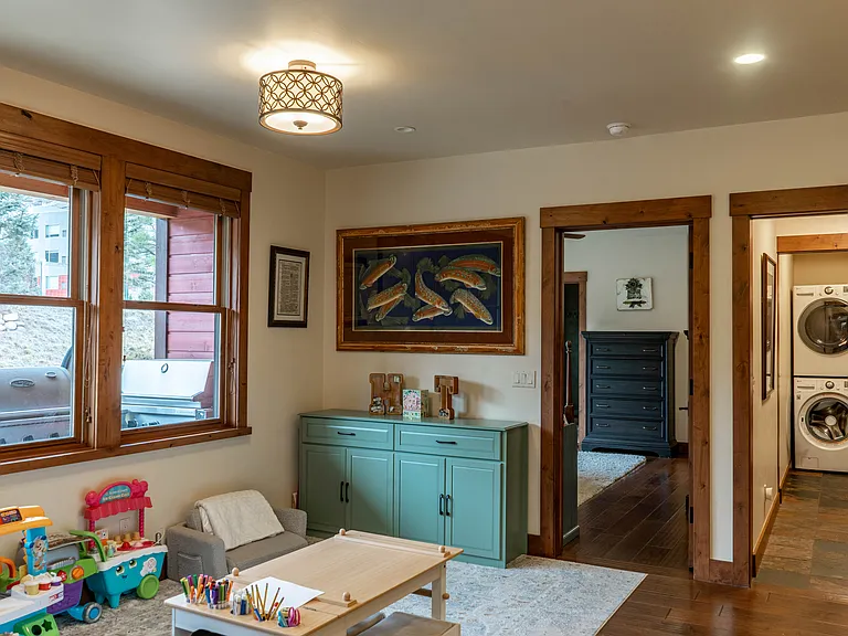 Main living area to Master bedroom and Laundry