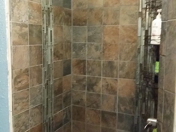 Slate and Mosaic Shower