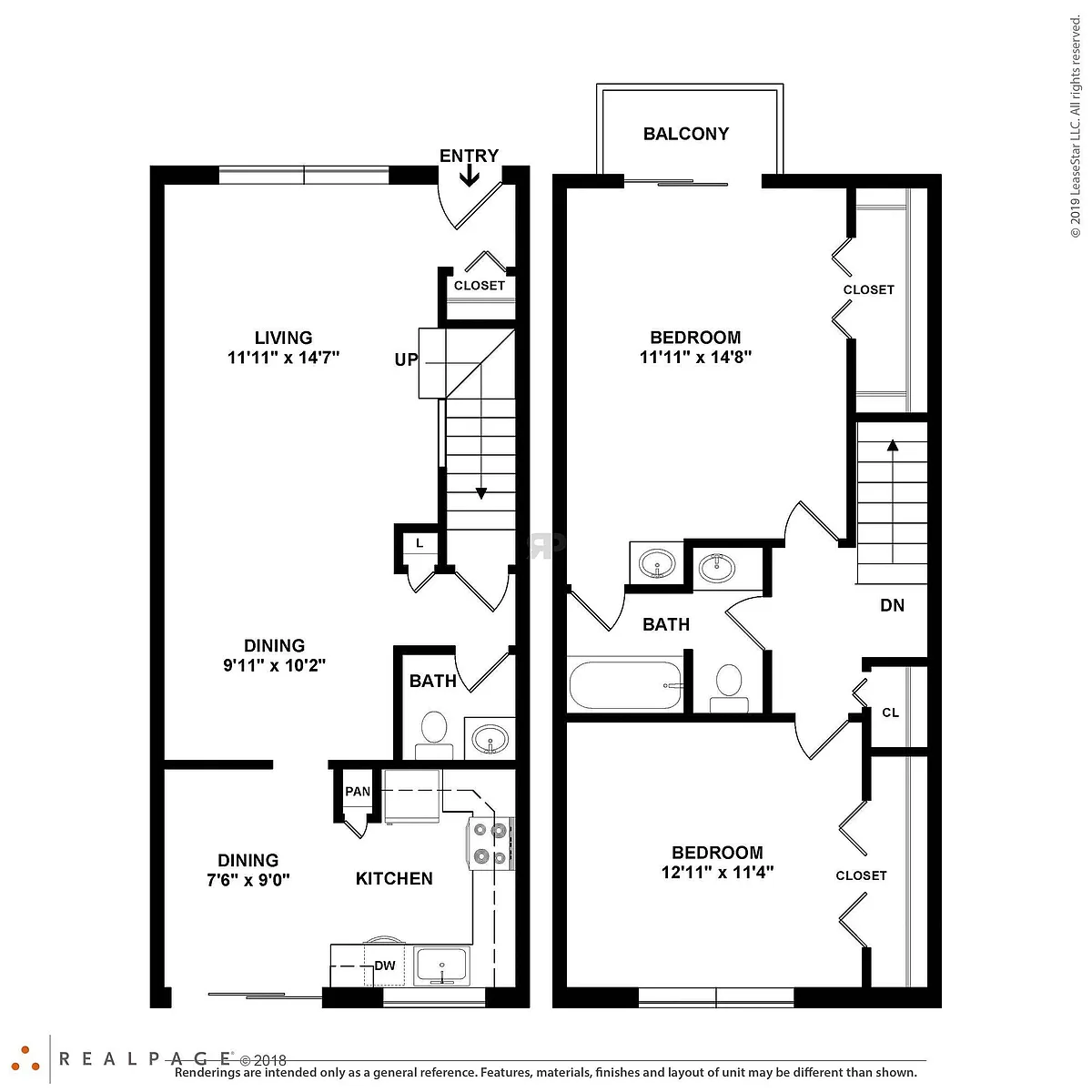 Floor plan 2B15BTH1