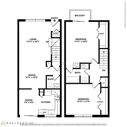 Floor plan 2B15BTH1