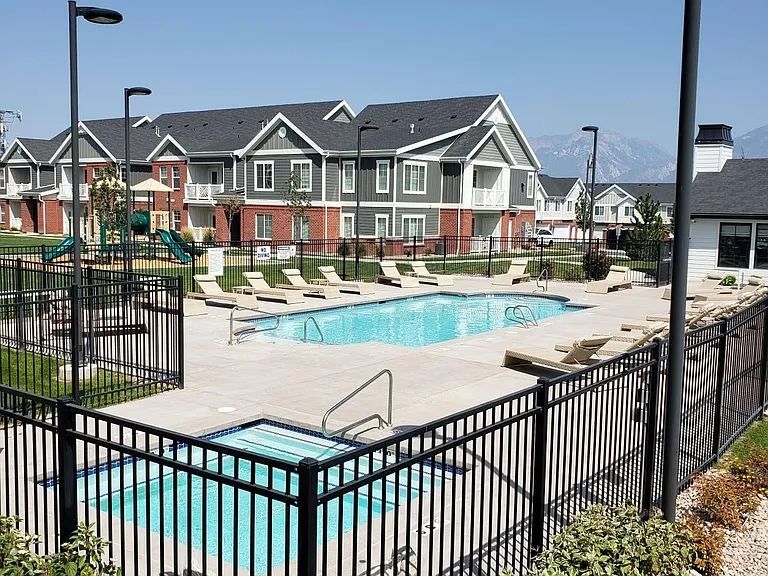 Pool and year round hot tub
