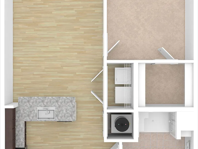 Fern - 1 Bed, 1 Bath, 694 sq. ft.