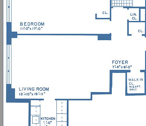 2nd image of 345 W 58th St APT 15E