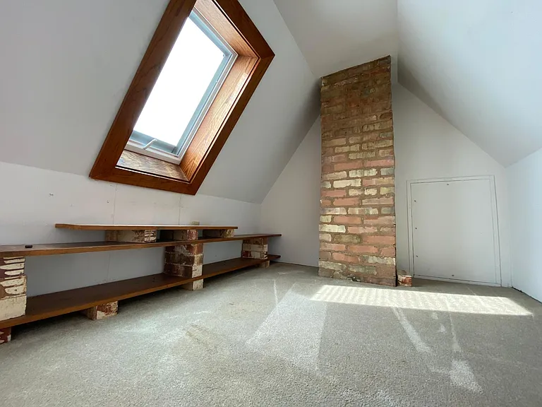 Loft with skylight.
