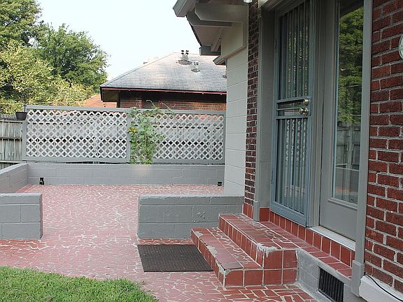 Back door and patio