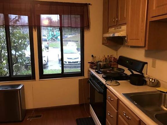 kitchen with view to play-ground