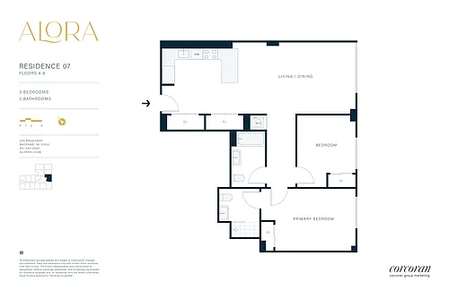 Floor plan 2B07