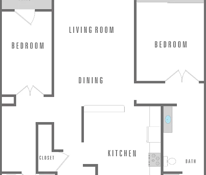2 bed, 2 bath 2 bed, 2 bath