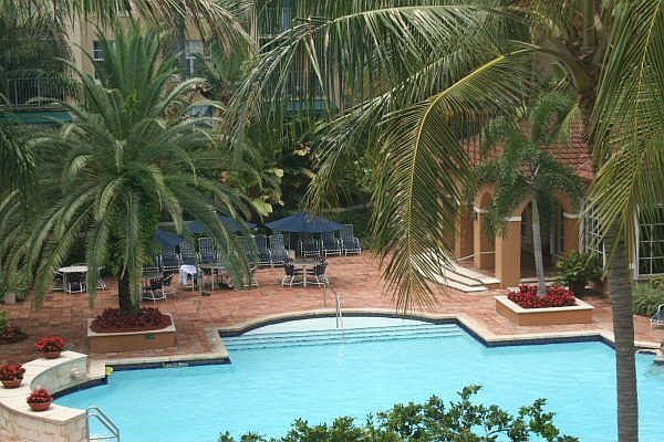 Pool view from MAster Bedroom