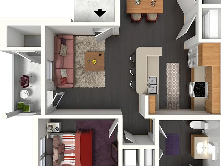 3D Furnished View 3D Furnished View