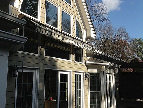 Rear upper deck faces south west