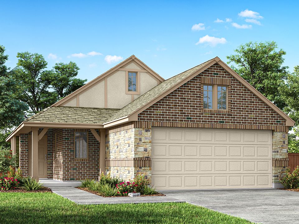 Melrose Elevation B with Masonry