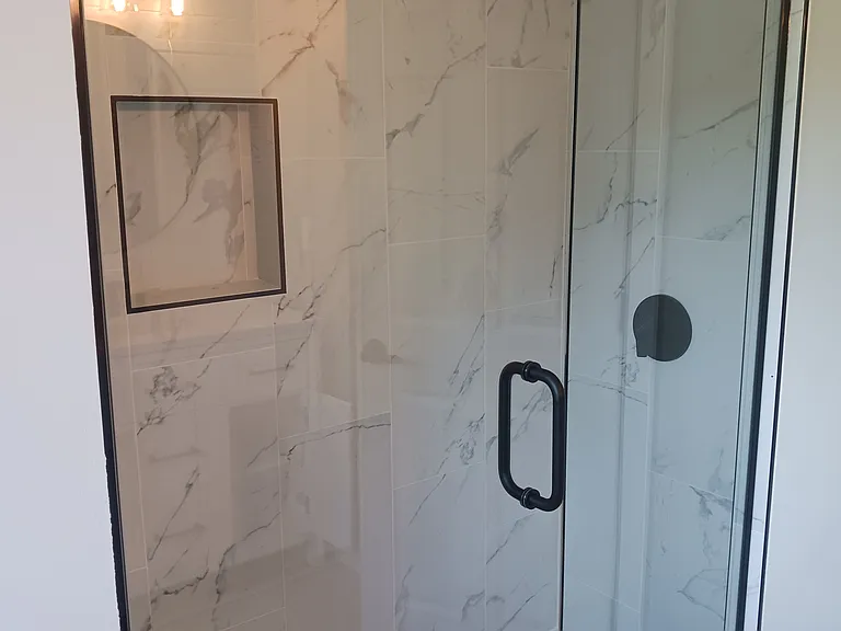 Large walk-in shower