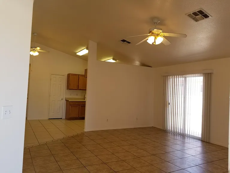 Living Room and Kitchen view from front door