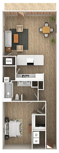 Floor plan 1E
