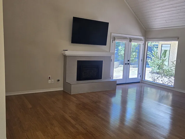 TV included in family room.