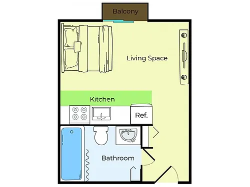 Floor plan Studio