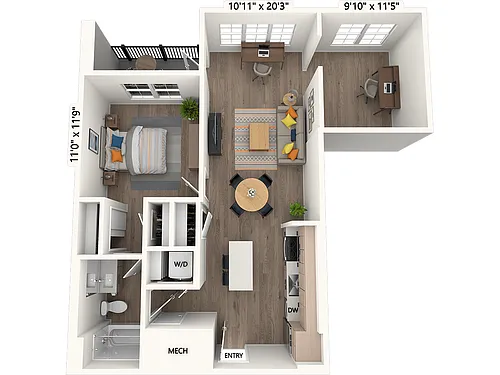 Floor plan AM15-D-M-Scheme III