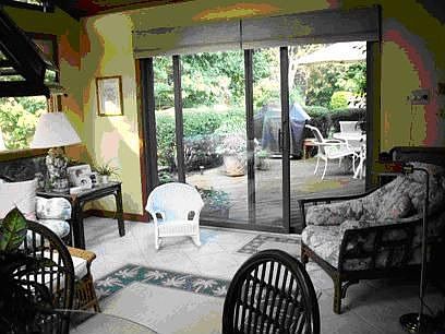 Partial View Sun Room & Deck