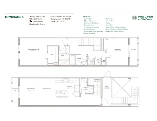 Floor plan Townhome A