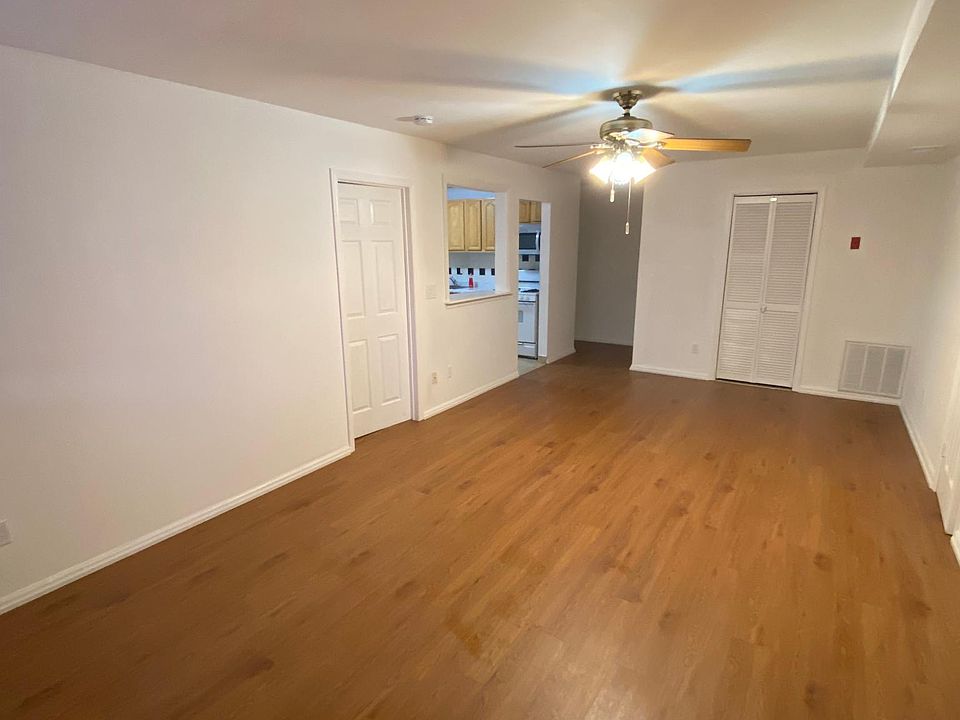 View from the front door: large spacious living/dining/entertainment space