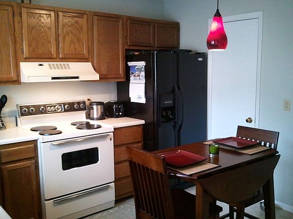 Kitchen with almost new refrigerator