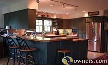 Large custom kitchen perfect for entertaining.