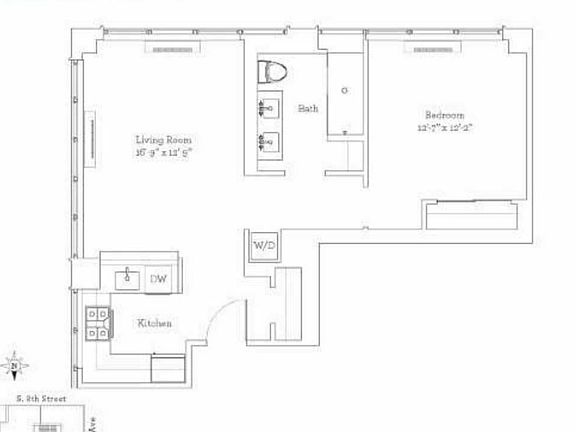 2nd image of 424 Bedford Ave APT 3C