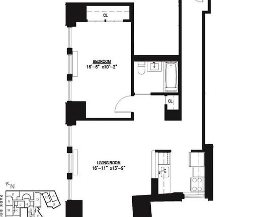 2nd image of 15 Park Row APT 12F