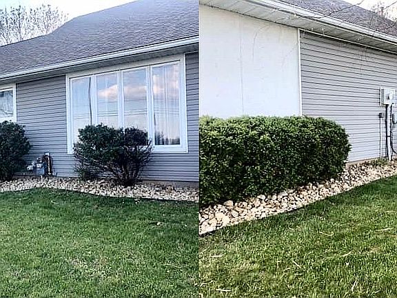 Side of home landscaping 