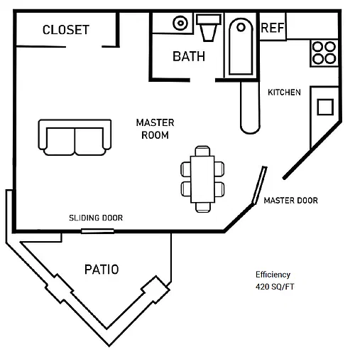 Floor plan Studio